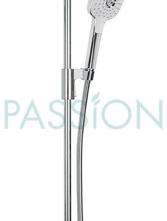 Regenwerk Passion Brausestangenset,eckig m. Feinregen Handbr., 1600 mm