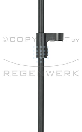 Regenwerk Passion Brausestange rund mit Tastgleiter, schwarz