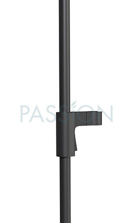 Regenwerk PASSION Brausestange, rund Schwarz, 950mm, inkl. Montageset