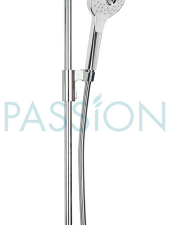Regenwerk Passion Brausestangenset,rund m. Feinregen Handbr., 1600 mm