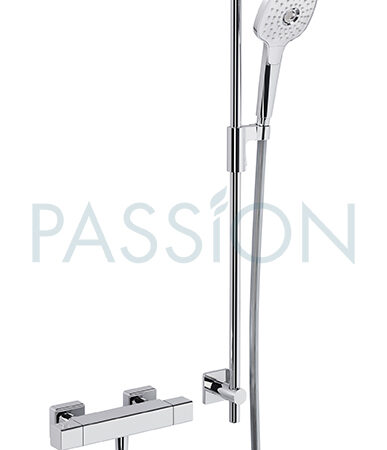 REGENWERK Passion Brausestangenset,eckig HB Feinregen, 1600 mm