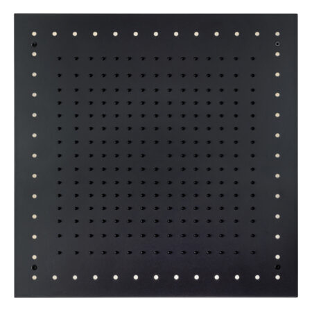 Regenwerk Passion Deckeneinbaupaneel m. Einbaurahmen, schwarz, eckig, LED