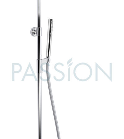 Regenwerk PASSION Duschs.m.Glasabl.,rund Glasablage, KB 250 mm