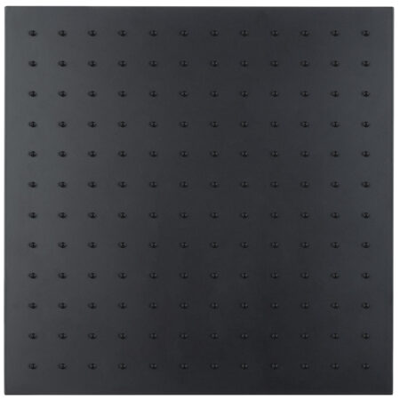 Regenwerk Passion Kopfbrause Edelstahl, eckig, 400 x 400 mm, schw.