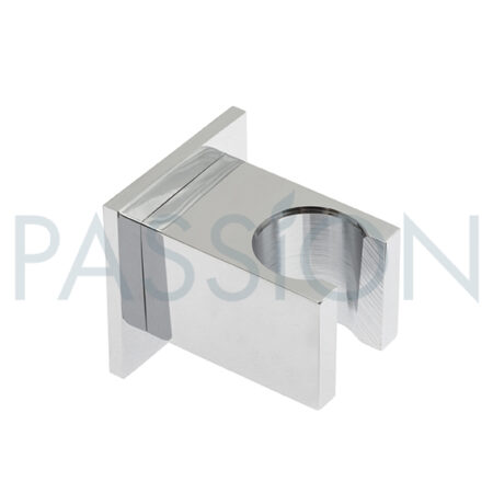 Regenwerk Passion Wandhalter starr, eckig, Messing verchromt