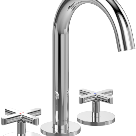 Villeroy & Boch Waschtischauslauf-Set Loop & Friends TVZ106009000, 60 x 225 x 177 mm ohne Ablaufgarnitur, Chrom