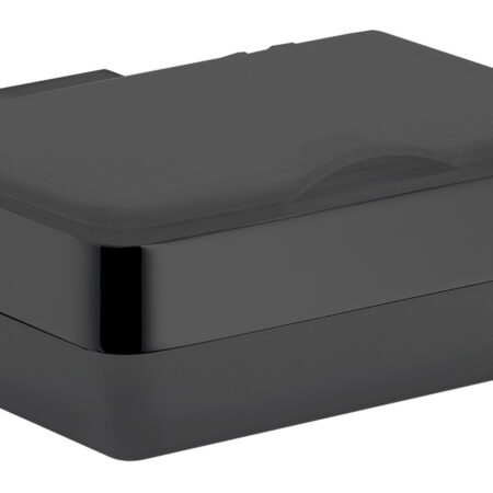 emco loft Feuchtpapierhalter Kunststoffbox schwarz/schwarz