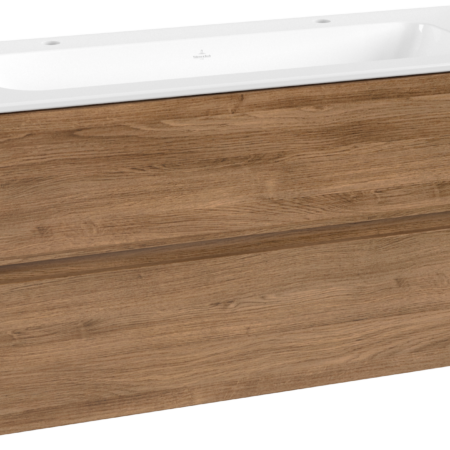 V&B Passion Koll. 1 Doppel-Waschp.-Set 1200 x 532 x 470 mm, 2 Auszüge,Oak Kan.