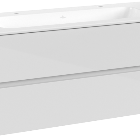 V&B Passion Koll. 1 Doppel-Waschp.-Set 1200 x 532 x 470 mm, 2 Auszüge, White