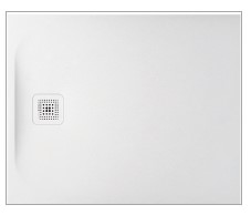 Laufen Passion Duschwanne aus Marbond 110x80x3,3cm,Ablauf kurze Seite,weiß