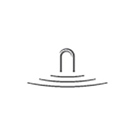 Villeroy & Boch Ablaufabdeckung ''Pure Stone White'' in gebürstetem Edelstahl Zubehör UCWAS0290, 128 x 128 x 6 mm, Nature White