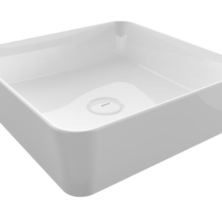 Bocchi Passion Schalenb. 38cm quadr. ohne Hahn-und ÜL-Loch, weiß GL
