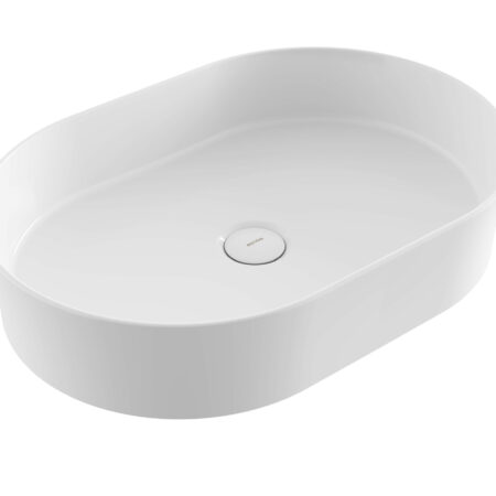 Bocchi Passion Schalenb. 55x38cm oval ohne Hahn- und ÜL-Loch, weiß GL