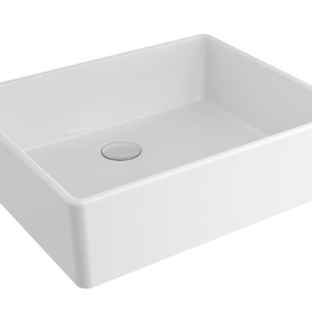 Bocchi Passion Schalenbecken quad. 50cm ohne Hahn- und ÜL-Loch,  weiß GL