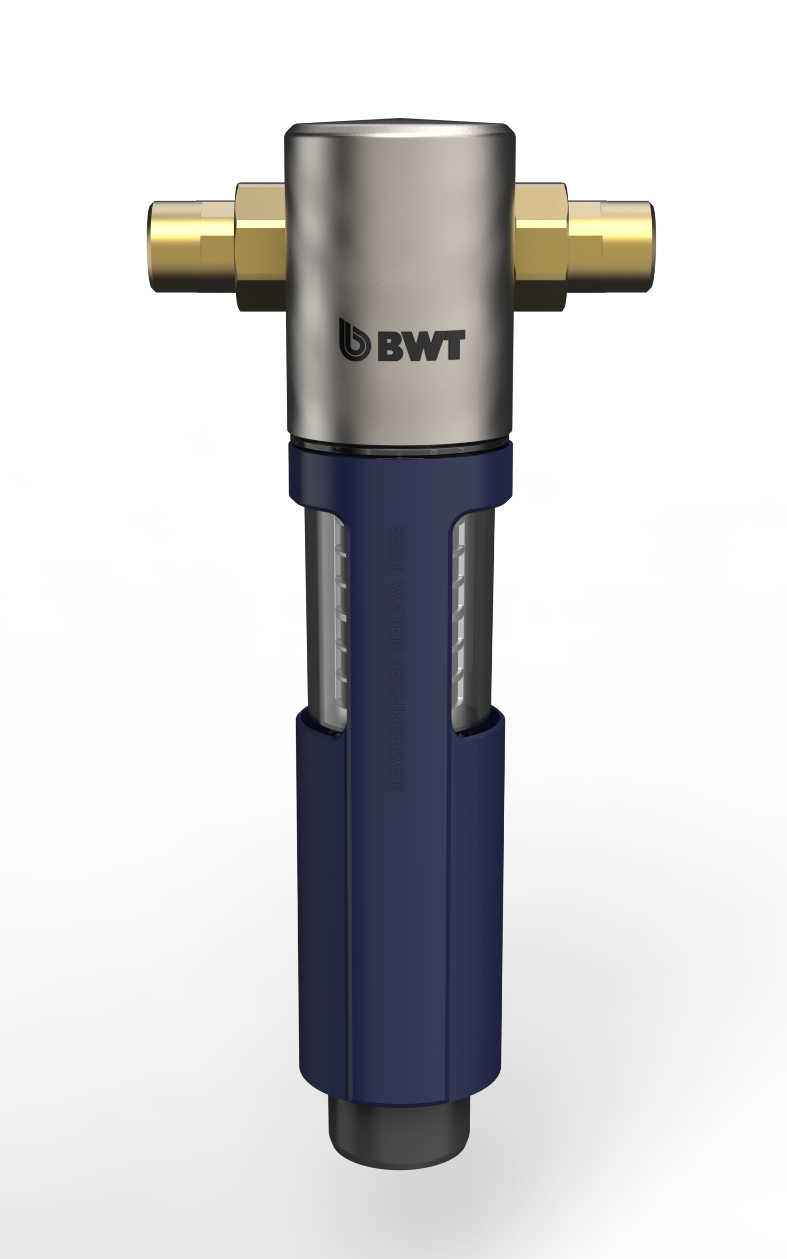 BWT MACH RSF 3/4" ist ein manueller Rückspülfilter für den waagrechten und senkrechten Einbau in die Trinkwasserleitung mit Schnellverschlusstechnik, bleifrei