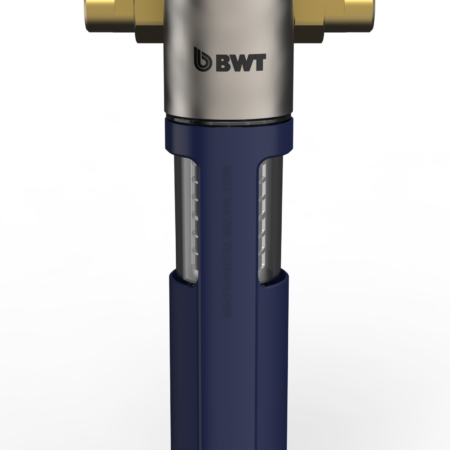 BWT MACH RSF 1 1/4" ist ein manueller Rückspülfilter für den waagrechten und senkrechten Einbau in die Trinkwasserleitung mit Schnellverschlusstechnik, bleifrei
