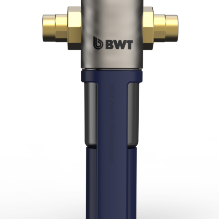 BWT MACH RSF 1 1/2" ist ein manueller Rückspülfilter für den waagrechten und senkrechten Einbau in die Trinkwasserleitung mit Schnellverschlusstechnik, bleifrei