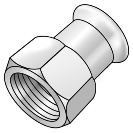 CP457 STEELFIX C-Stahl Press-Übergang mit IG 42x6/4"