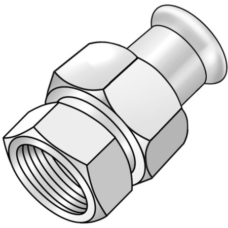 CP466 STEELFIX C-Stahl Press-Holländer mit IG 28x1"