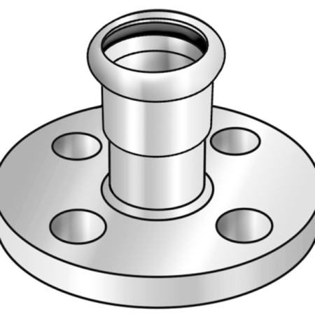 CP486 STEELFIX C-Stahl Press-Übergangsflansch PN10/16 76-DN65     4-Loch