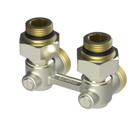 Danfoss Universalverschraubung RLV-KB für Ventil-HK, Heizkörper R 1/2, Eck