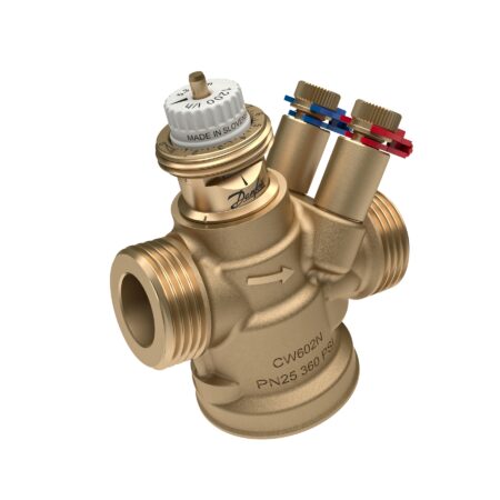 Danfoss druckunabh. Regelventil ABQM 4,0 DN20, 110-1100 l/h, m. Messnip. 1"AG