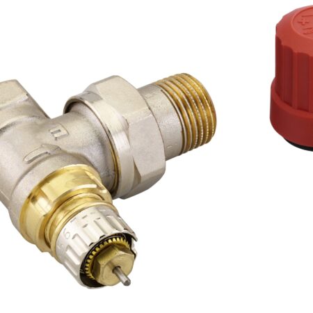 Danfoss RA-N 15 Ventilgehäuse R 1/2, Eck, kurze Bauform, Herz