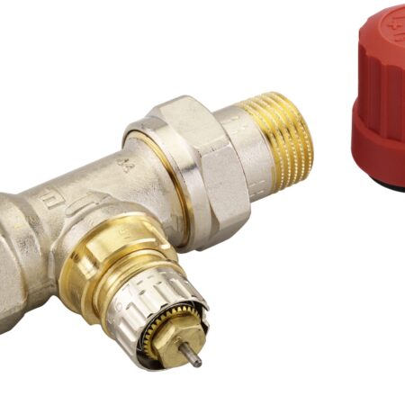 Danfoss RA-N 15 Ventilgehäuse R 1/2, Durchgang, kurze Bauform, Herz