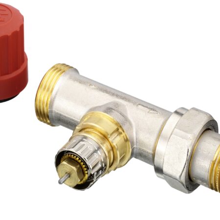 Danfoss Ventilgehäuse RA-N 15 G 3/4 AG, Durchgang, matt vernickelt