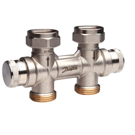 Danfoss dynamischer Hahnblock RLV-KDV für Ventil-HK G 3/4", Durchgang
