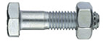 Mutterschraube M.16x60, Niro A2 DIN931 inkl.Mutter 934