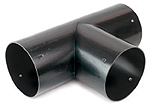 ALVA T-Stueck 100mm PVC gemufft f. Dänagerohr flexibel
