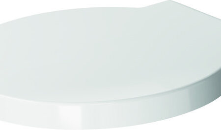 DU WC-Sitz Starck 1 mit SoftClose Scharnierwelle edelstahl, weiß