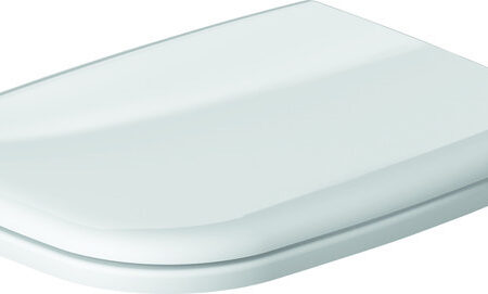 DU WC-Sitz D-Code ohne SoftClose Scharniere edelstahl, weiß