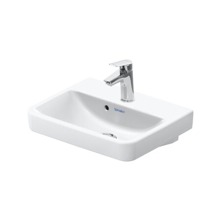 DU HWB 450mm, Duravit No.1 weiß, mit ÜL, m.HLB
