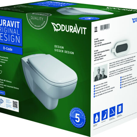 DU WWC-Set D-Code, rimless, TS,weiß, inkl.WC-Sitz m.Absenkautomatik