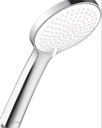 DU Handbrause MinusFlow 3-Jet D110 Soft Rain/Rain/Intense Rain, Chrom Weiß