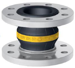 Elaflex Gi-Kompensator gelb  PN16 DN 50 I:NBR(Nitril) A:Chloropren 90Gr.F.St.v.