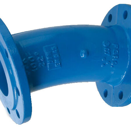 FFK-Bogen 11 Grad DN80 Fl. geb. PN10/16 GGG epoxybeschichtet