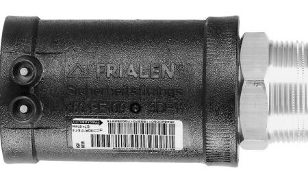 Frialen Uebergangstk PE/Mssg. Type MUN OEVGW-gepr. f. Wasser PN16 da 63x50AG