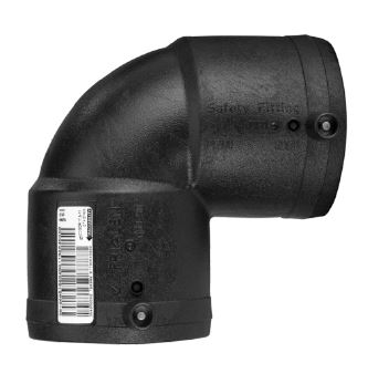 Frialen E-Schweißwinkel W90 90° 2xMuffe da125mm SDR11 ÖVGW Wasser PN16