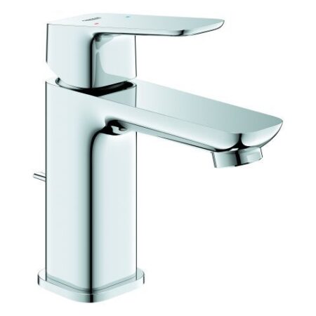 GROHE Einhand-Waschtischbatterie Cubeo 101694, S-Size, Zugstangen-Ablaufgarnitur, chrom