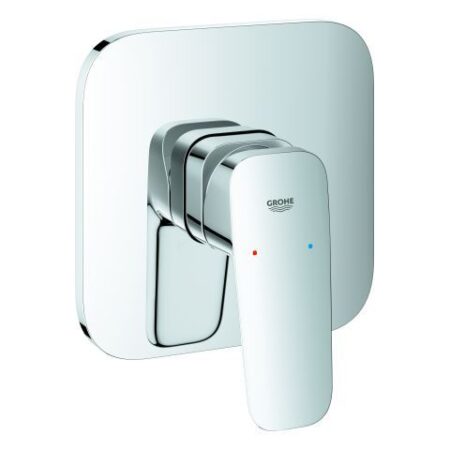 GROHE Einhand-Brausebatterie Cubeo 101777, Fertigmontageset für Rapido SmartBox 35 604, chrom