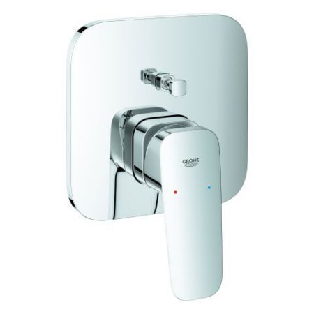 GROHE Einhand-Wannenbatterie Cubeo 101778, Fertigmontageset für Rapido SmartBox 35 604, chrom