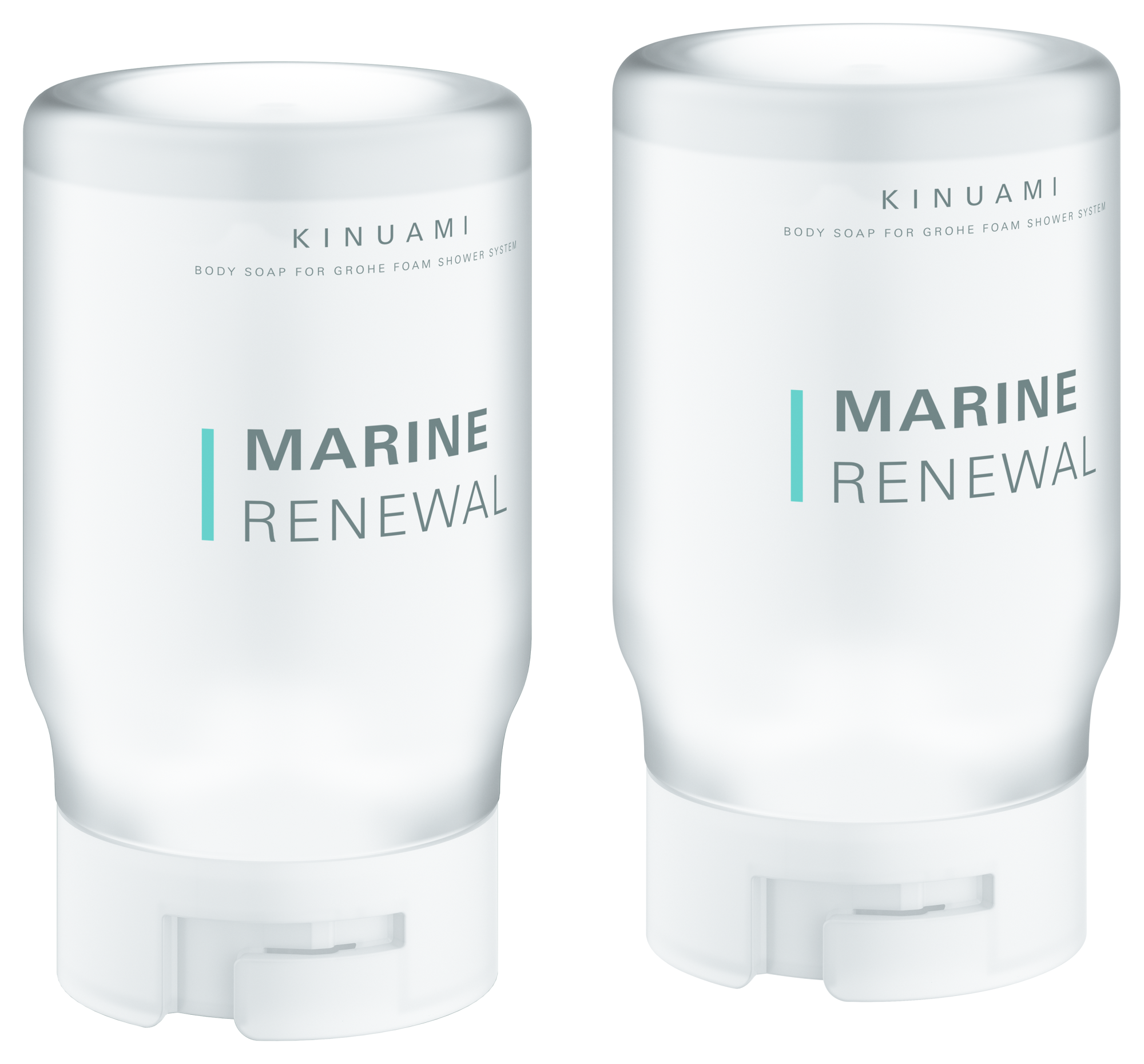 GROHE Schäumende Körperseife Kinuami 103380, Marine, speziell für den Einsatz mit GROHE Purefoam entwickeltes Duschgel, 2 x 250 ml