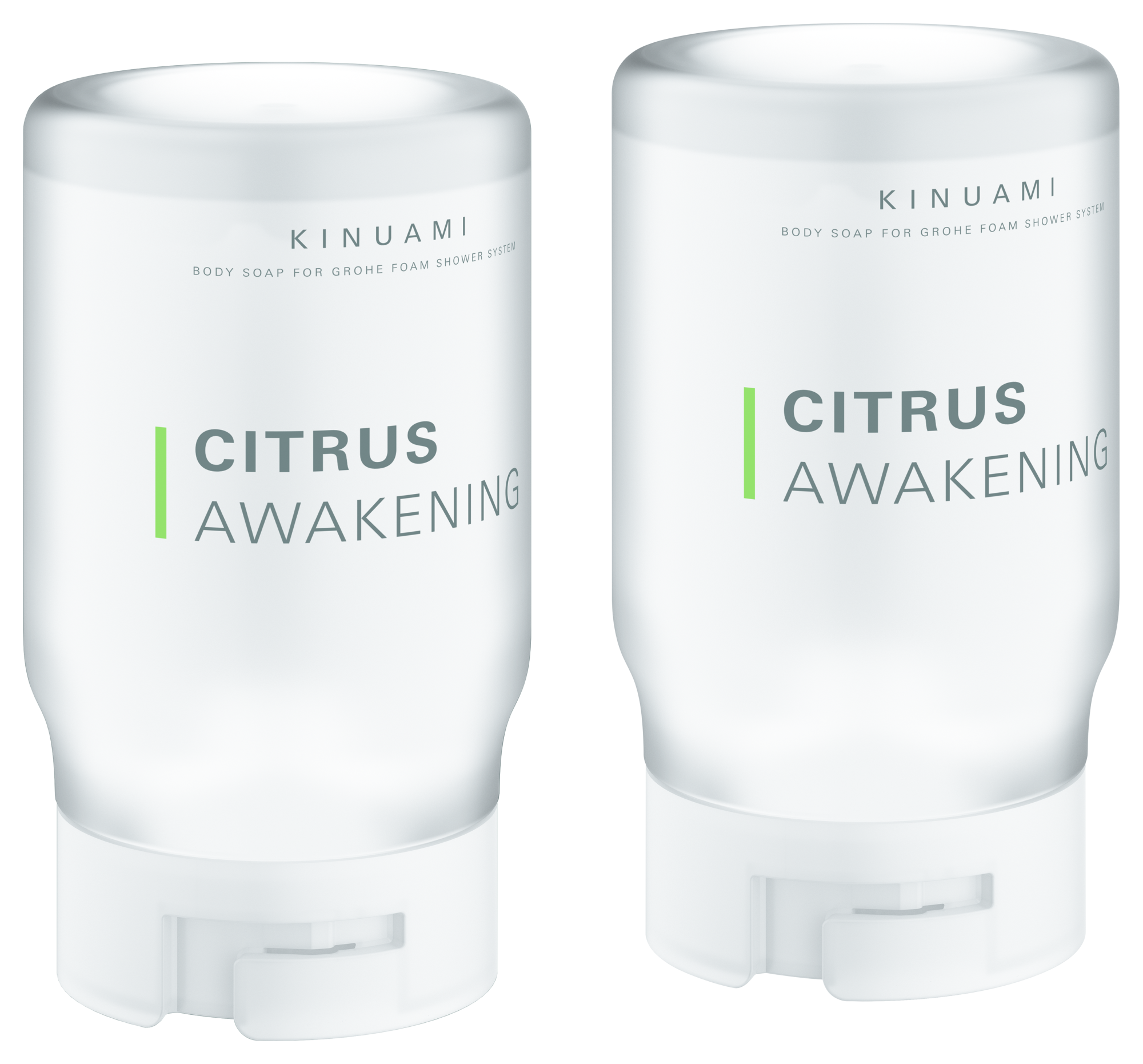 GROHE Schäumende Körperseife Kinuami 103381, Citrus, speziell für den Einsatz mit GROHE Purefoam entwickeltes Duschgel, 2 x 250 ml