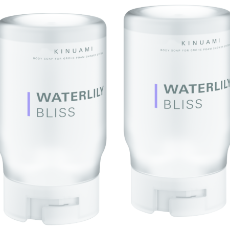 GROHE Schäumende Körperseife Kinuami 103383, Waterlily, speziell für den Einsatz mit GROHE Purefoam entwickeltes Duschgel, 2 x 250 ml