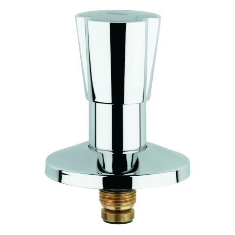 GROHE Oberteil 11513, DN 15, für UP-Ventile DN 15, Dreikantgriff, Metall, wärmeisoliert, Schubrosette, Markierung blau/rot, chrom