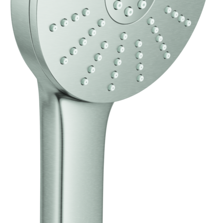 GROHE Handbrause Euphoria 120 134883, 3 Strahlarten: Rain, Jet, Booster, maximaler Durchfluss (bei 3 bar): 5,2 l/min, supersteel
