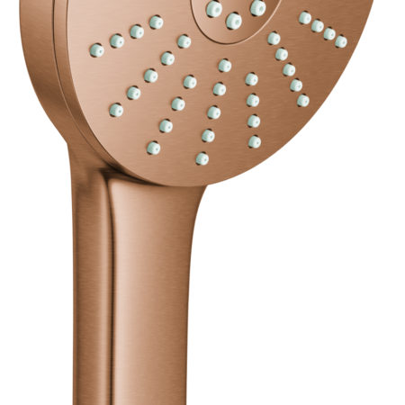GROHE Handbrause Euphoria 120 134883, 3 Strahlarten: Rain, Jet, Booster, maximaler Durchfluss (bei 3 bar): 5,2 l/min, warm sunset gebürstet
